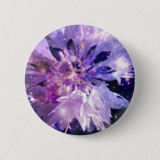 A Magical Honey Bee 6 Cm Round Badge (Front)