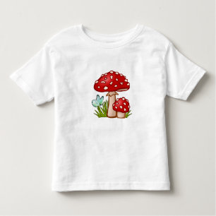 A Magical Mushroom Pattern Toddler T-Shirt