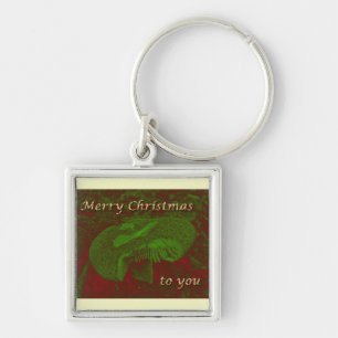 A Magical Mystical 'Shroom for Christmas Key Ring
