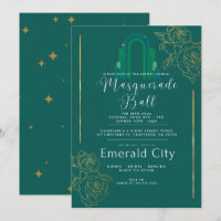 A Magical Night In Emerald City Party Invitation