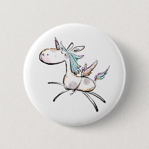 A Magical Unicorn 6 Cm Round Badge