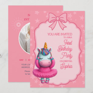 A Magical Unicorn Birthday Invitation