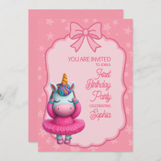 A Magical Unicorn Birthday Invitation