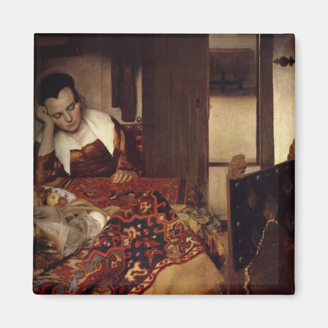 A Maid Asleep Magnet (Front)