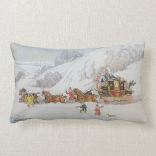 A Mail in Deep Snow Lumbar Cushion