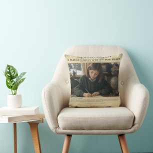 A Maine Child Writes For Peace 1982–1983 Cushion