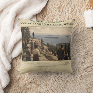 A Maine Landscape Is Preserved   July 8, 1916   Cushion
