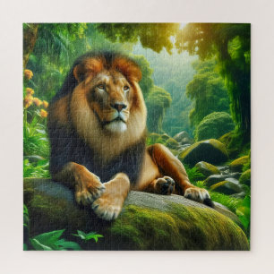 A majestic lion jigsaw puzzle