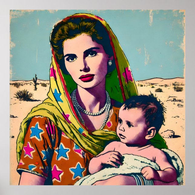 A mama in the desert poster (Front)