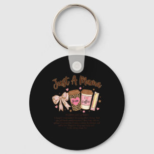 A mama string cheese era coffee mother day coquett key ring