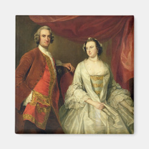 A Man and a Woman, possibly of the Missing Family, Magnet