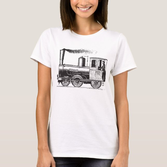 A Man and His Train - Black T-Shirt (Front)