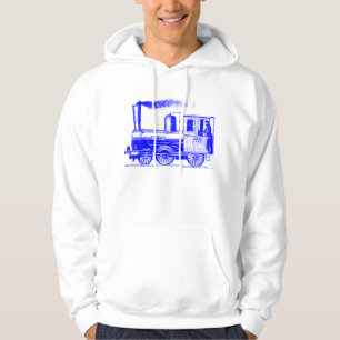 A Man and His Train - Blue Hoodie