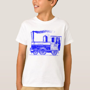 A Man and His Train - Blue T-Shirt