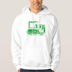 A Man and His Train - Grass Green Hoodie