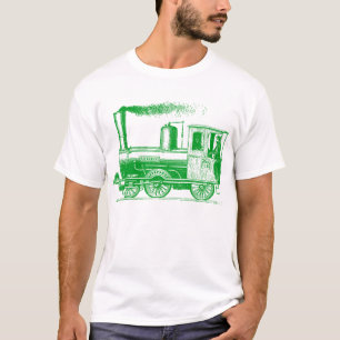 A Man and His Train - Grass Green T-Shirt