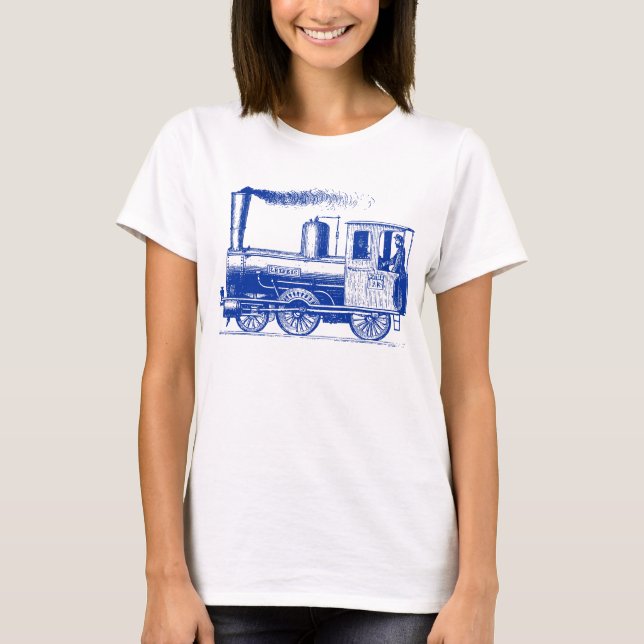 A Man and His Train - Navy T-Shirt (Front)