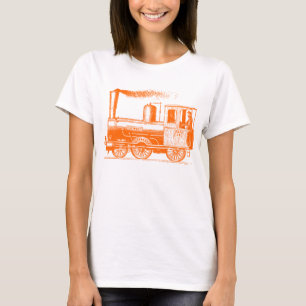 A Man and His Train - Orange T-Shirt