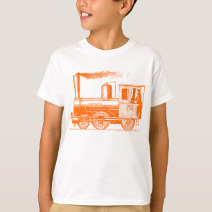 A Man and His Train - Orange T-Shirt