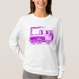 A Man and His Train - Purple T-Shirt