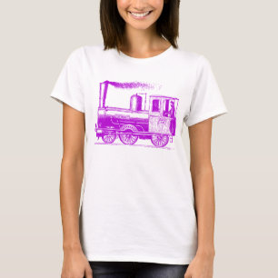 A Man and His Train - Purple T-Shirt