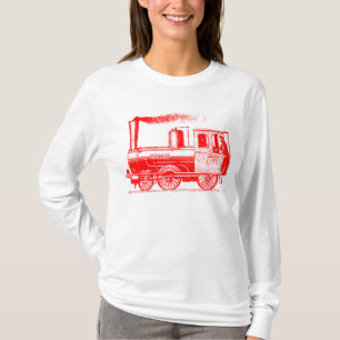 A Man and His Train - Red T-Shirt