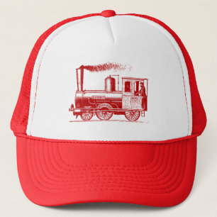 A Man and His Train - Ruby Red Trucker Hat