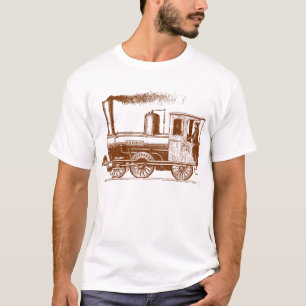 A Man and His Train - Walnut T-Shirt