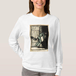 A man caught putting up political posters T-Shirt