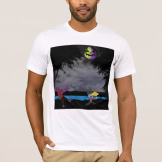 A man chased by zombies T-Shirt