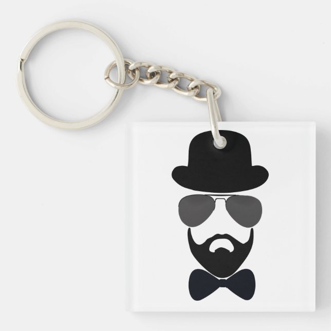 A man of style key ring (Front)