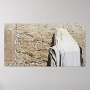 A Man Praying at the Western Wall Poster