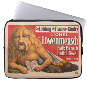 A Man With Lions Head Reading Shakespeare, 1913. Laptop Sleeve