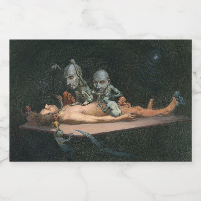 A Man's Near Death Experience & Gothic Spirits Food Label (Single Label)