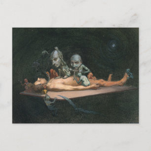 A Man's Near Death Experience & Gothic Spirits Postcard