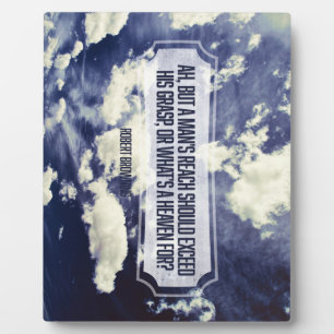 A Man's Reach Plaque