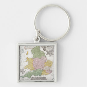 A Map of England   1760 Key Ring