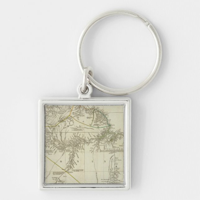 A map of South America, northern section Key Ring (Front)