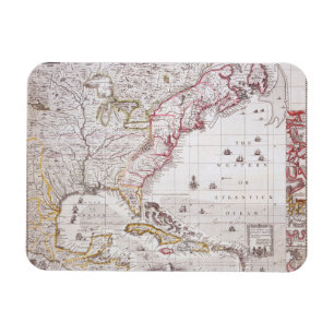 A Map of the British Empire in America Magnet