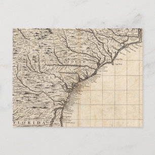 A Map of the British Empire in America Sheet 10 Postcard