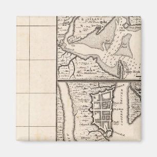 A Map of the British Empire in America Sheet 12 Magnet