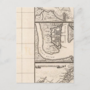 A Map of the British Empire in America Sheet 12 Postcard