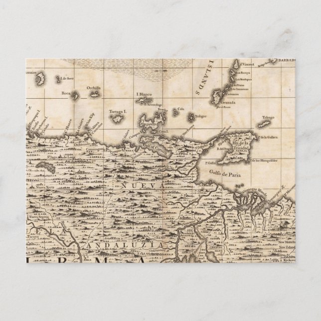 A Map of the British Empire in America Sheet 19 Postcard (Front)