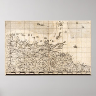 A Map of the British Empire in America Sheet 19 Poster