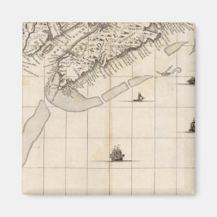 A Map of the British Empire in America Sheet 7 Magnet