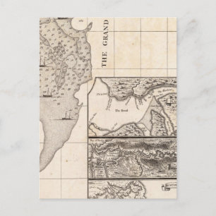 A Map of the British Empire in America Sheet 8 Postcard