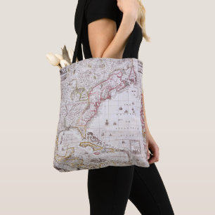 A Map of the British Empire in America Tote Bag