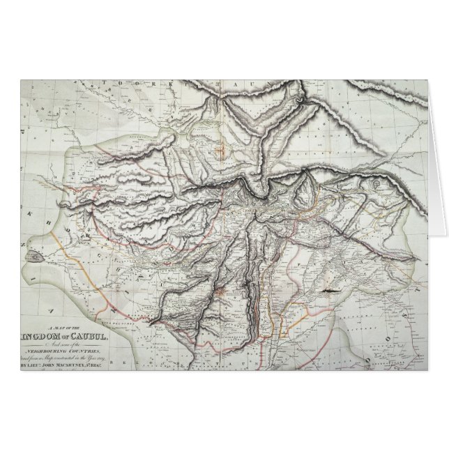 A Map of the Kingdom of Kabul (Front Horizontal)