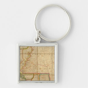 A Map of the State of Louisiana Key Ring