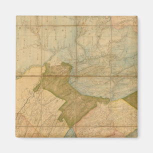 A Map of The State of Pennsylvania Magnet